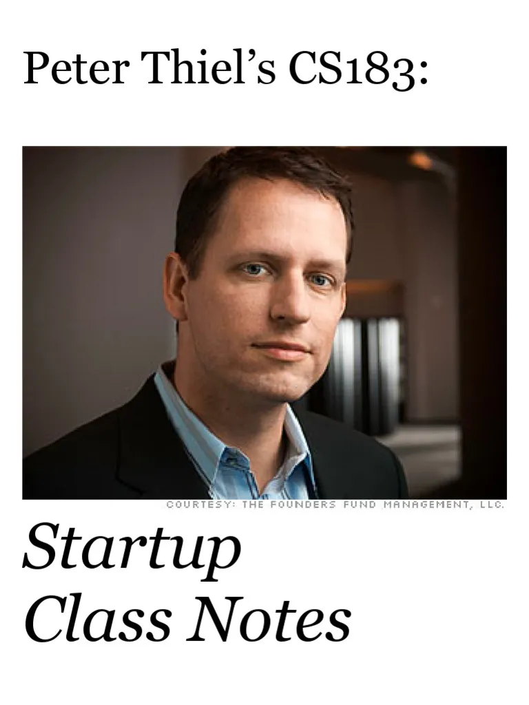 Peter Thiel Cs183